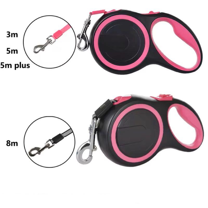 Retractable Dog Leash - 3m, 5m, 8m Adjustable, Durable Rope for Small to Large Dogs, Supports up to 50kg