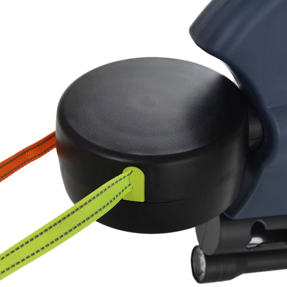 3m Retractable Dual Dog Leash with Lights - Reflective, 360° No-Tangle Leash for Small Dogs