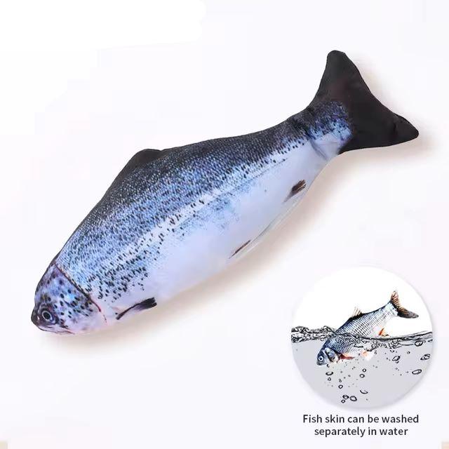 USB Charging Electric Floppy Fish Toy - Interactive Pet Chew Toy