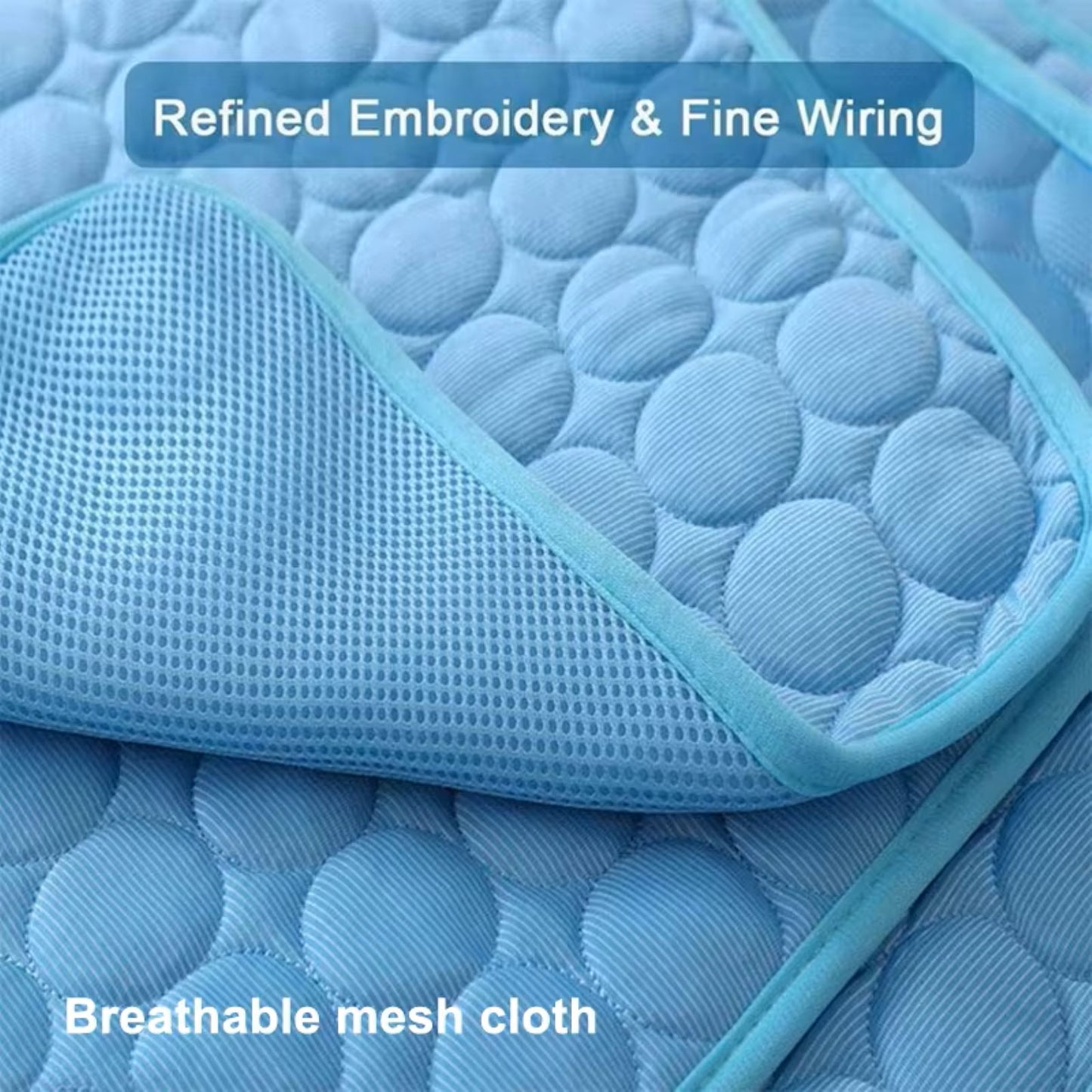 Cooling Summer Dog Mat - Breathable, Washable Pad, Perfect for Small to Large Pets and Car Use