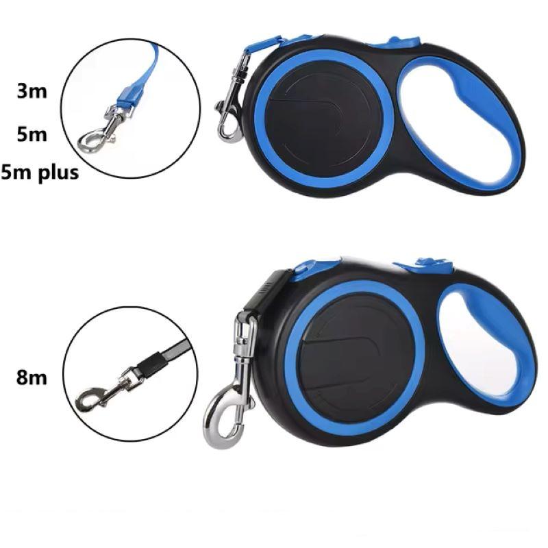 Retractable Dog Leash - 3m, 5m, 8m Adjustable, Durable Rope for Small to Large Dogs, Supports up to 50kg