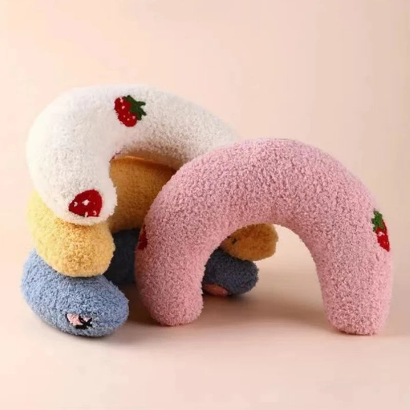 Cozy U-Shaped Pillow - Soft, Thick, and Bite-Resistant Neck Support