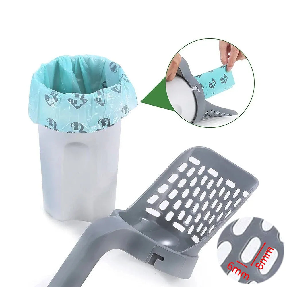 Self-Cleaning Cat Litter Scoop with Filter for Easy Waste Removal