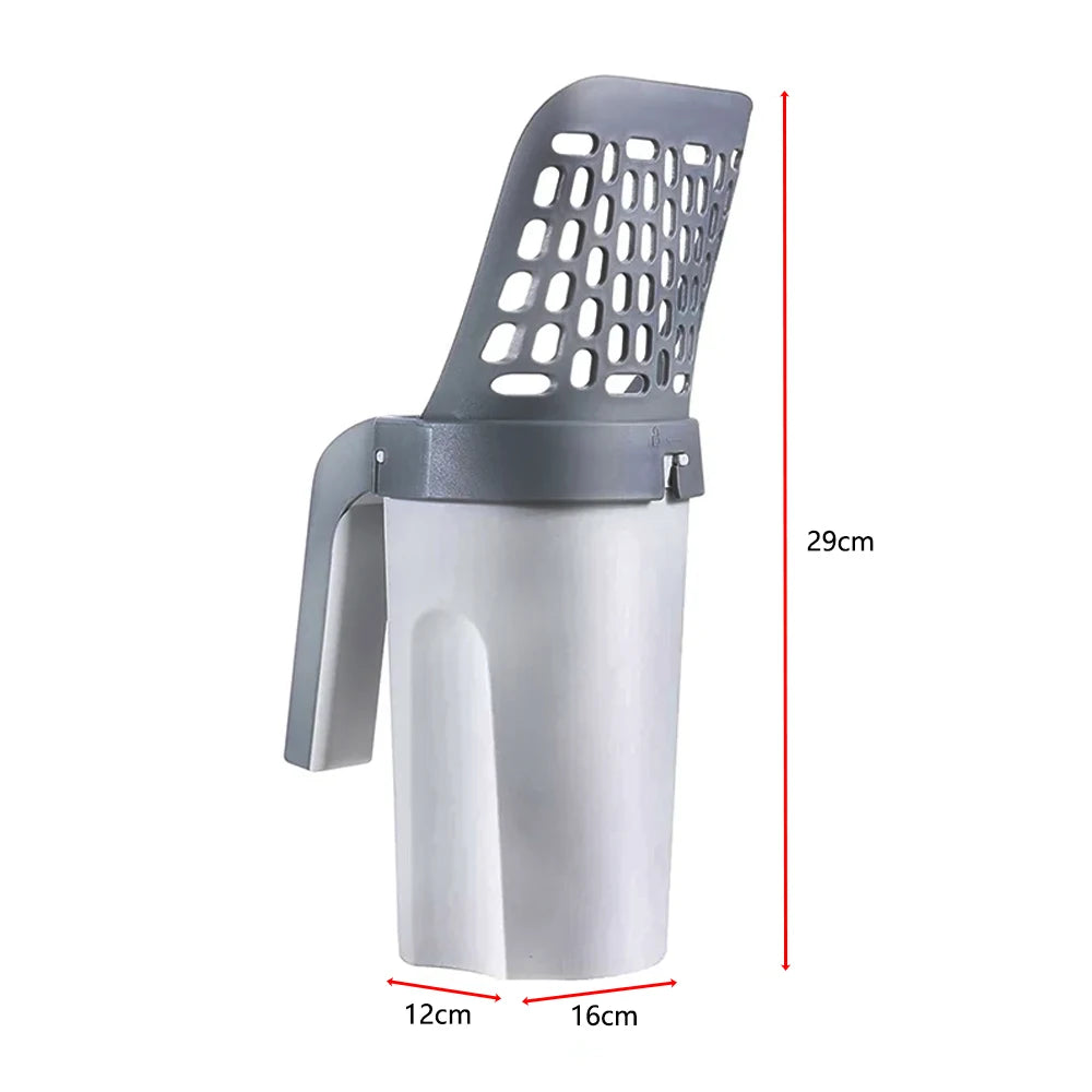 Self-Cleaning Cat Litter Scoop with Filter for Easy Waste Removal