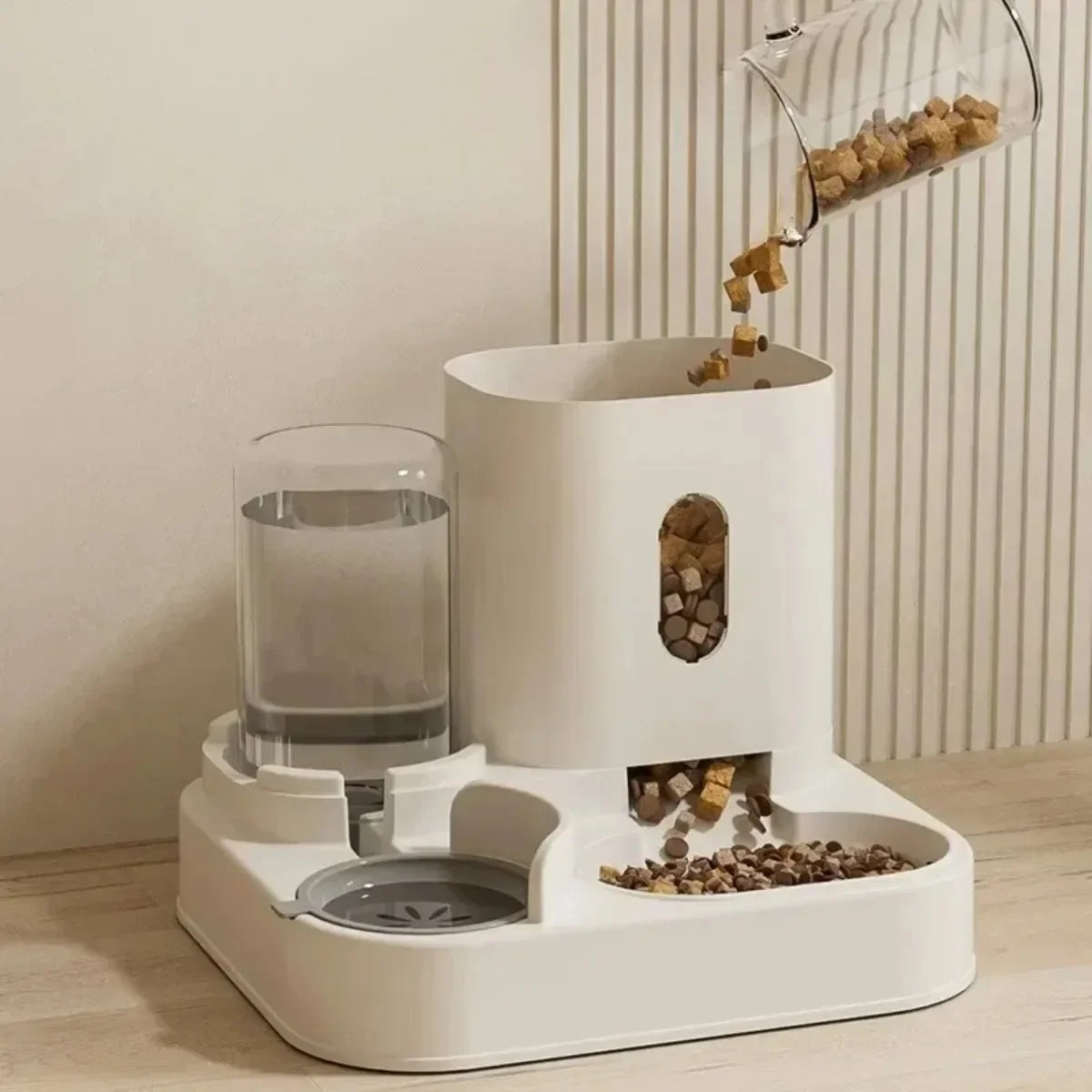 Automatic Pet Feeder & Water Fountain – Large Capacity Food Dispenser for Dogs & Cats