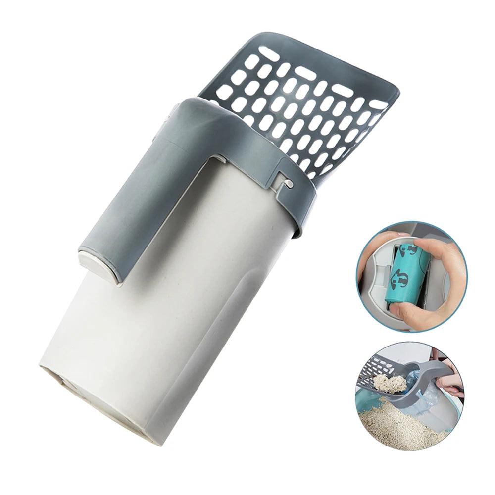 Self-Cleaning Cat Litter Scoop with Filter for Easy Waste Removal