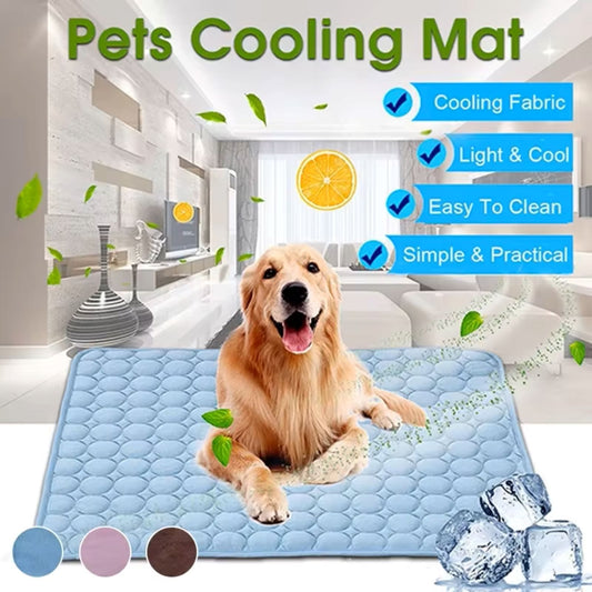 Cooling Summer Dog Mat - Breathable, Washable Pad, Perfect for Small to Large Pets and Car Use