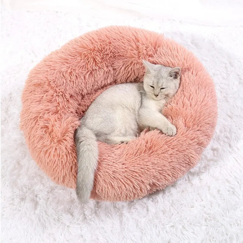 Super Soft Round Pet Bed - Plush and Cozy