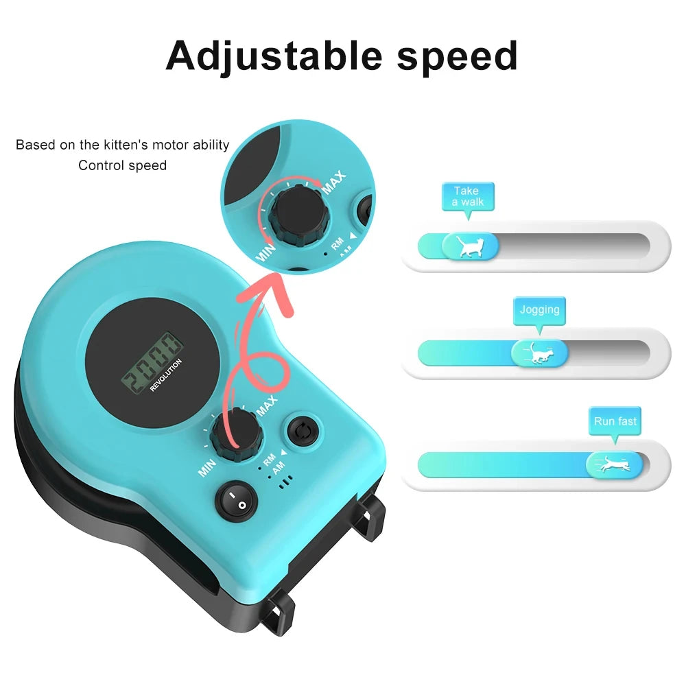 Interactive Cat Treadmill Toy – Adjustable Speed Exercise & Hunting Simulation