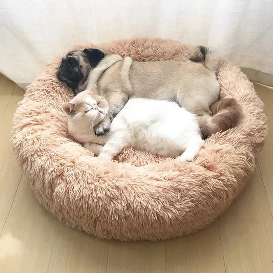 Super Soft Round Pet Bed - Plush and Cozy