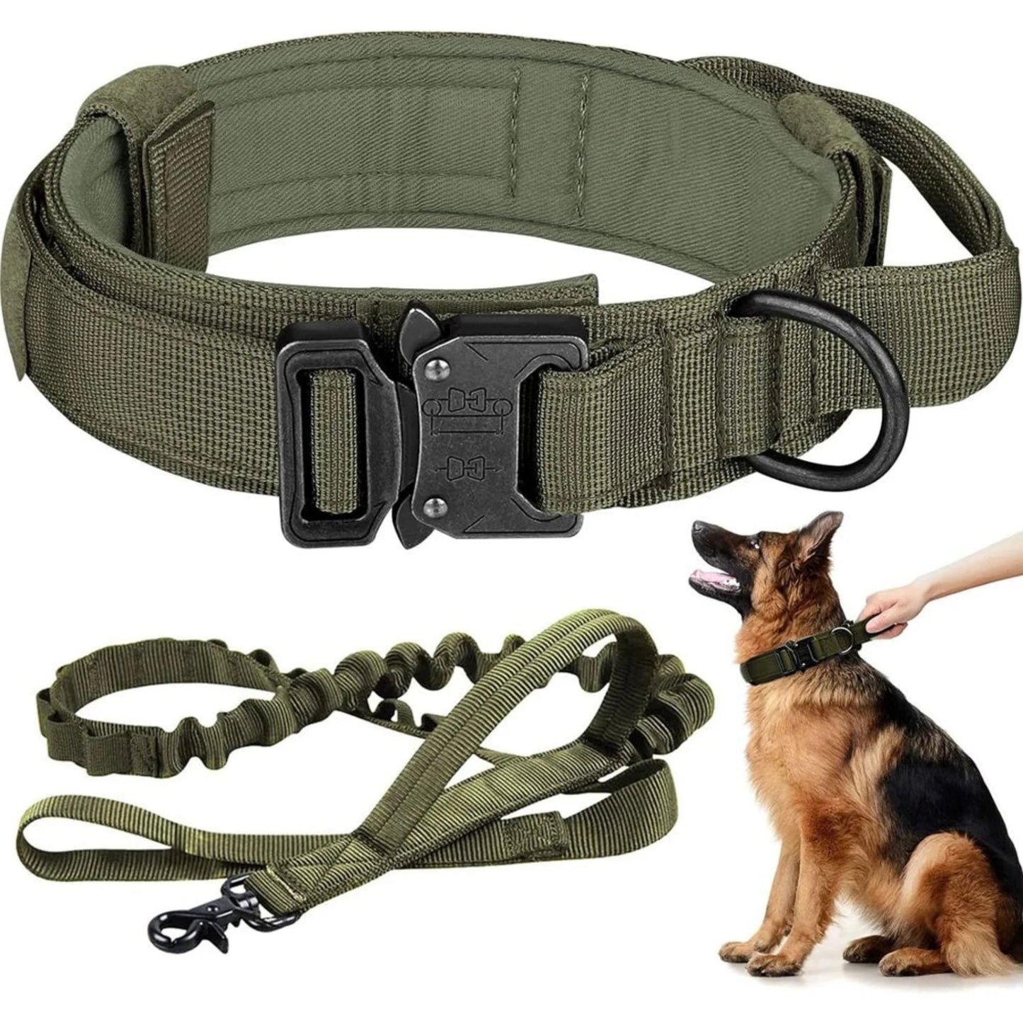 Adjustable Tactical Dog Collar & Leash Set