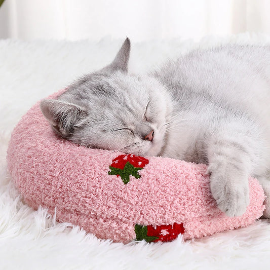 Cozy U-Shaped Pillow - Soft, Thick, and Bite-Resistant Neck Support