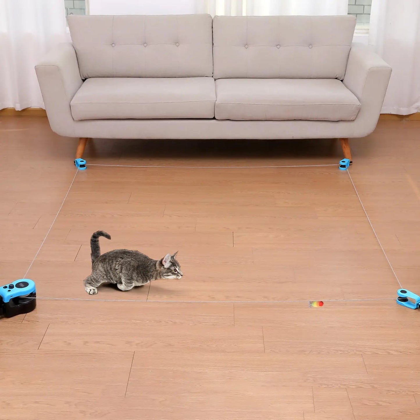 Interactive Cat Treadmill Toy – Adjustable Speed Exercise & Hunting Simulation