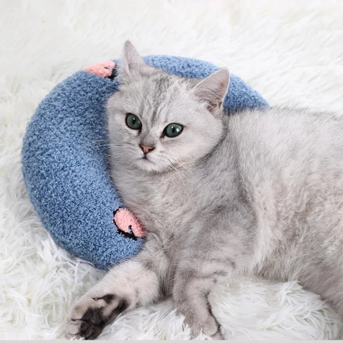 Cozy U-Shaped Pillow - Soft, Thick, and Bite-Resistant Neck Support