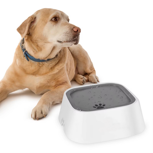 Floating Dog Water Bowl, Non-Spill Drinking Dispenser - Anti-Overflow Plastic Pet Bowl